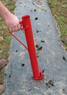 Squeeze hand-held planter handle Squeeze hand-held planter handle